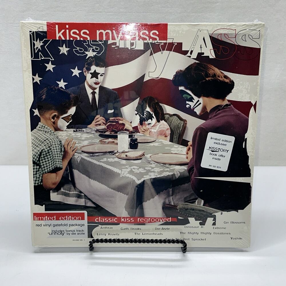 Kiss My Ass Red Vinyl LP 1994 PolyGram Record SEALED Other Artists Doing Kiss